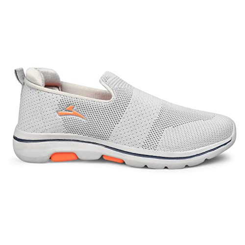Image of Slip On Sports,Walking & Gym Shoes with Extra Cushion Lightweight Slip-On Black-L Gray for Men's & Boy's