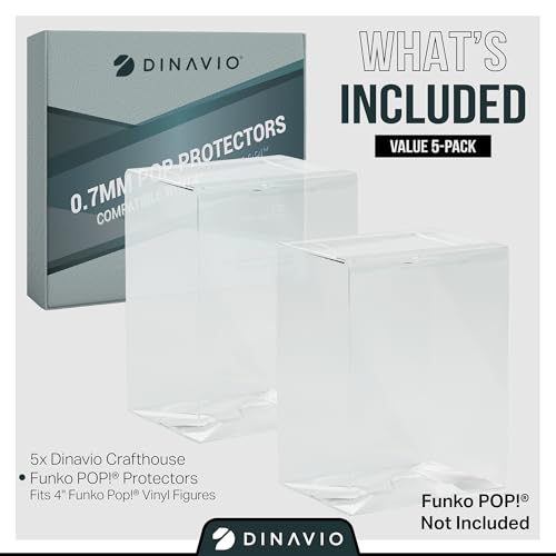 Dinavio Crafthouse DC5701 Premium 0.7Mm Heavy Duty Plastic Funko Pop Protector Compatible thumb #1