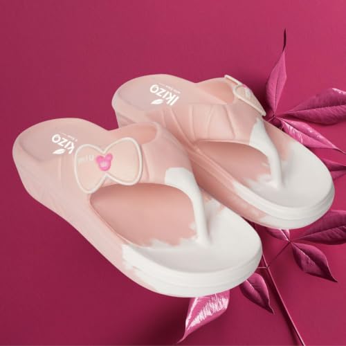 Image of Women's Soft EVA Flip | Peach & White