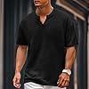 Men's T-Shirt Comfortable Casual Wear Soft Breathable Fabric Classic Fit Tee for Everyday Style (Black, XXL) #1