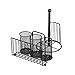 Koszyk do zlewu, uchwyt na sztućce, przybory kuchenne pałeczki nóż i uchwyt widelec, stojak na suszenia sztućce stojak na przybory kuchenne ociekacz do naczyń stojak do suszenia naczyń, 31,5 x 23 x 27 cm