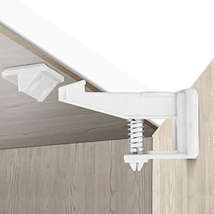 Child Safety Locks, 12 Pack Child Safety Cupboard Locks, Invisible and Unlocked Design, No Tools or Drilling Needed…