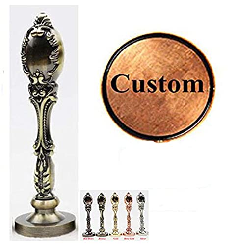 MNYR Kit De Cachet De Cire En Forme De Cu0153ur Avec Poignée En Bois, Cuillère à