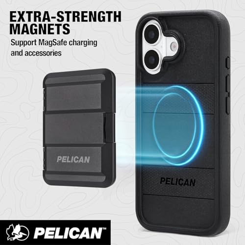 Image of Pelican Protector iPhone 17 Case - Compatible with MagSafe- Black