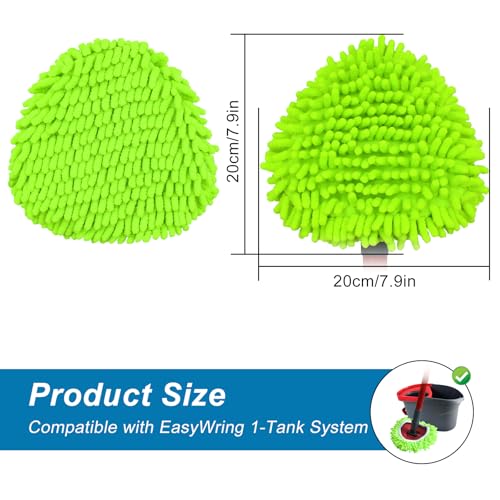 Image of Mop Replace Head for O Cedar, Spin Mop Heads Replacements for Ocedar Easywring 1 Tank Spin Mop, Chenille Duster for Ocedar Mop Include 3 Pack Microfiber Chenille Mop Pad for Ocedar Spin Mop