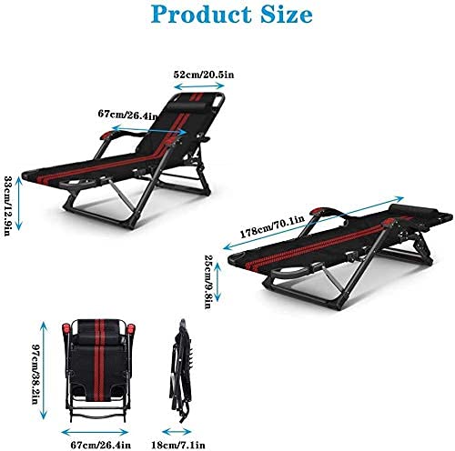 Chaise longue d'extérieur en métal ergonomique contre le mal de dos - 3