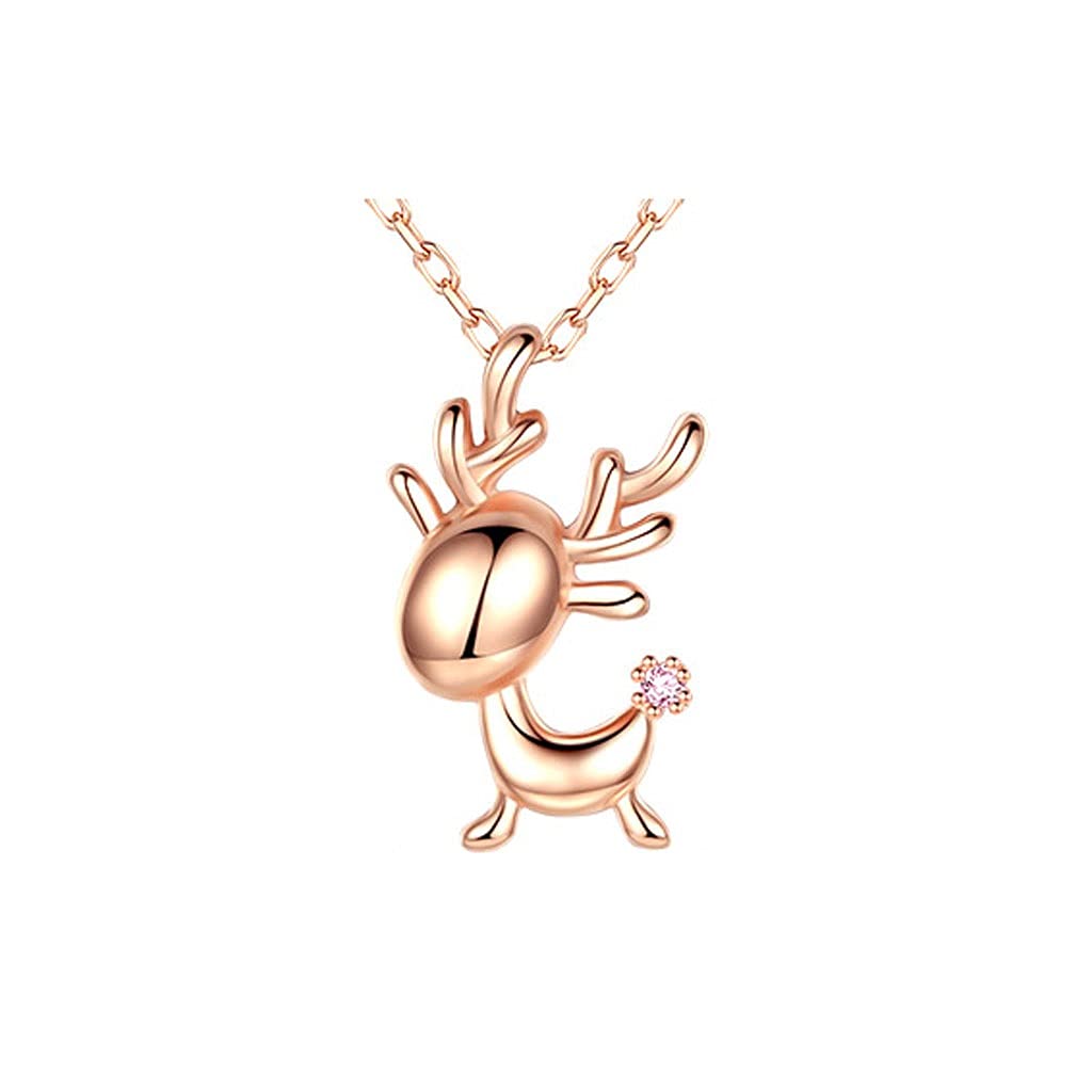 Collane con Ciondolo Squisite collane in Argento Sterling, collane for Donna, modellazione di Cervi, Le Gemme Scintillanti sulle collane con Ciondolo Coda