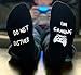 Sock My World Men's Funny Do Not Disturb I'm Gaming Socks NON SLIP Organic Combed Cotton Black One Size
