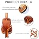 SIXHAOBU Gitarrenständer Holz Stabiler Anti-Rutsch Universal Bodenständer X-Rahmen Guitar Board Removable Holder Wooden Instrument Stand für Ukulele Mandolin Violin Banjo