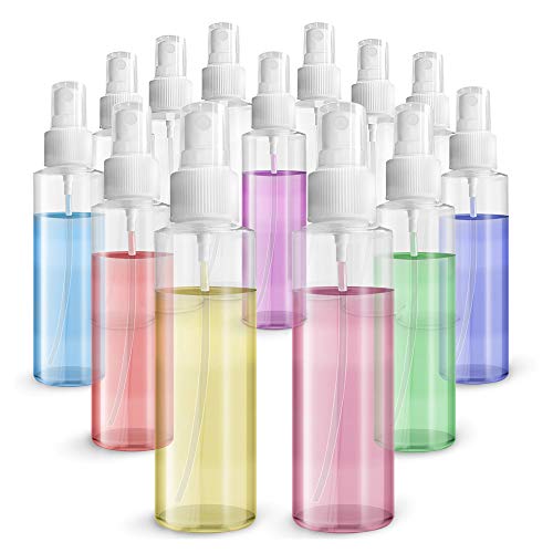 BOTTLE MASTER - Clear Refillable 100 ml Spray Bottles (set of 25) - Travel Bottles - Mister for Perfumes, Oils and Fragrances