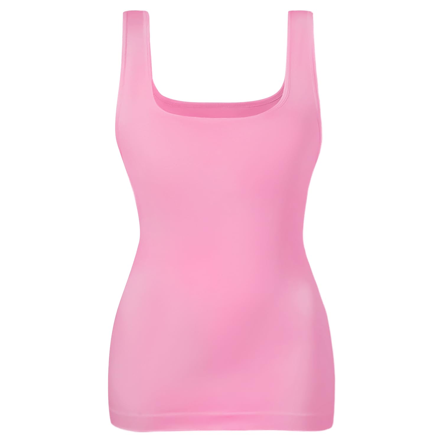 EUYZOU Women's Tummy Control Shapewear Tank Tops Seamless Square Neck Compression Tops Slimming Body Shaper Camisole