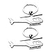 ABOOFAN Helicopter Keychain Creative Airplane Shaped Key Ring Graduation Key Holder for Bag Car Key