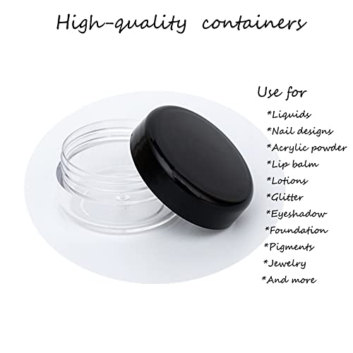 Zejia 10 Gram Cosmetic Containers 20Pcs Sample Jars With Lids Plastic Makeup Sample Containers, Bpa Free Small Plastic Containers #TOP6