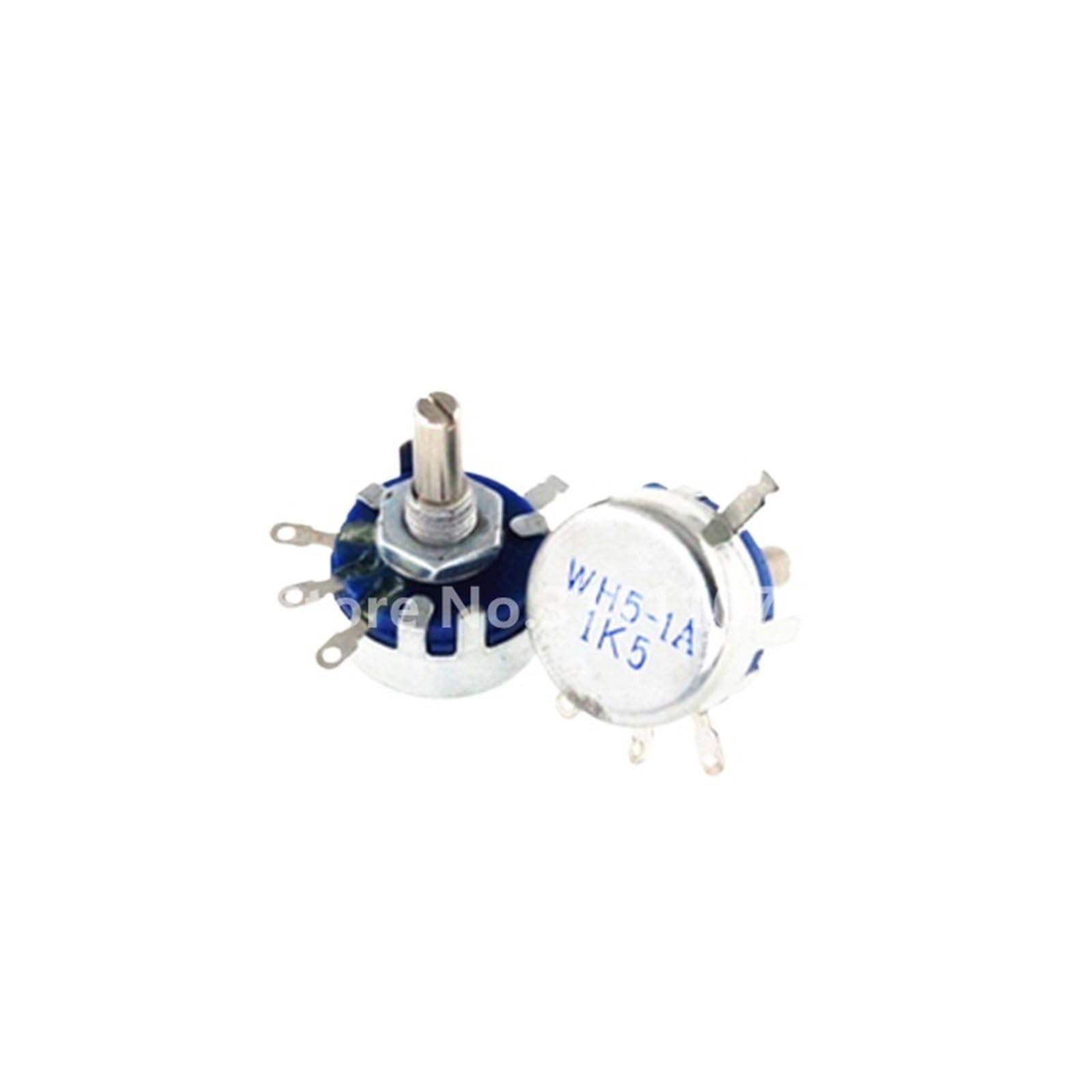 Potentiomètre rotatif conique à arbre rond à 3 bornes WH5-1A 470R 1K 10K 47K 4K7 100K 470K 220K 1K5 22K 1M ohm 2 pièces/lot(4.7K Ohm)