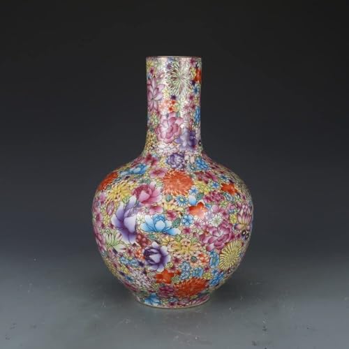 LONGDUOU Galle-Vase mit schnörkelndem Grasmuster und Qing-Dynastie, antikes Porzellan-Ornament, Retro-Emaille, Aquarell, Porzellan-Vase, chinesisches Wohnzimmer, Schlafzimmer, Büro, Blau und Weiß LONGDUOU Galle-Vase mit schnörkelndem Grasmuster und Qing-Dynastie, antikes Porzellan-Ornament, Retro-Emaille, Aquarell, Porzellan-Vase, chinesisches Wohnzimmer, Schlafzimmer, Büro, Blau und Weiß