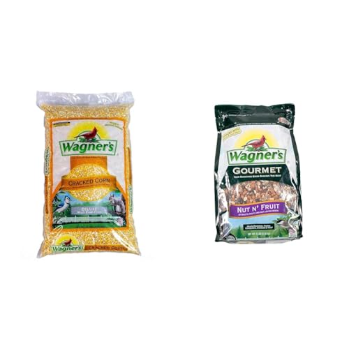 Wagner's 18542 Cracked Corn Wild Bird Food, 10-Pound Bag &