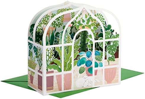 Hallmark 3D Pop-Up Muttertagskarte – Gewächshaus Design, 16,5 X 23,9 Cm, Mit Umschlag