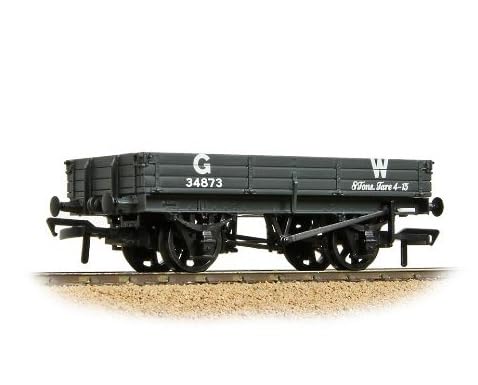 Bachmann 37-941A, 3 Plank Wagon GWR Grey, OO Gauge Era 2, Model Number 34873