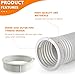 HUAREW Portable AC Exhaust Hose Coupler 5.9 inch, Air Conditioner Unit Vent Tube Connector Portable, Adapter Accessories Parts for Air Conditioning Interface (AA06)