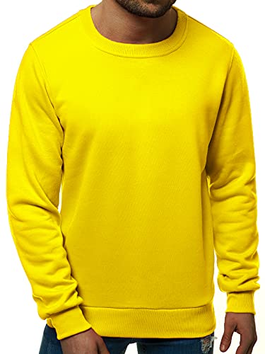 OZONEE Herren Sweatshirt Pullover Langarm Farbvarianten Langarmshirt Pulli...