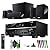 Yamaha Audio YHT-4950U 4K Ultra HD 5.1-Channel Home Theater System with 8" 50W RMS Powered Subwoofer Speakers, AV Receiver, True Surround Sound with Bluetooth Music Streaming (Black)