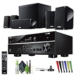 YAMAHA Audio YHT-4950U 4K Ultra HD 5.1-Channel Home Theater System with 8" 50W RMS Powered Subwoofer Speakers, AV Receiver, True Surround Sound with Bluetooth Music Streaming (Black)