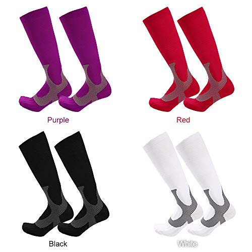 Meias Esportivas, Romacci Meias de compressão esportiva Meias de compressão respiráveis ​​para corri