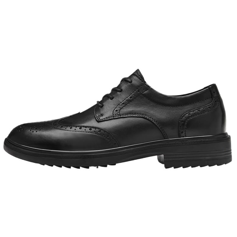Dress Shoes for Men's Platform Lace Up Synthetic Leather Low Top Party Wingtip Working2