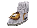  HAFLINGER Chaussons Leo, Gris pierre, 26 EU