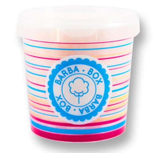 Barbe à Papa Vanille Rose BARB’A BOX – 26 Pots Individuels de 50g – Fabrication Artisanale en France par BENOIT – Idéal pour Événements, CE, Écoles, Mariages, Anniversaires & Collectivités (Cola)