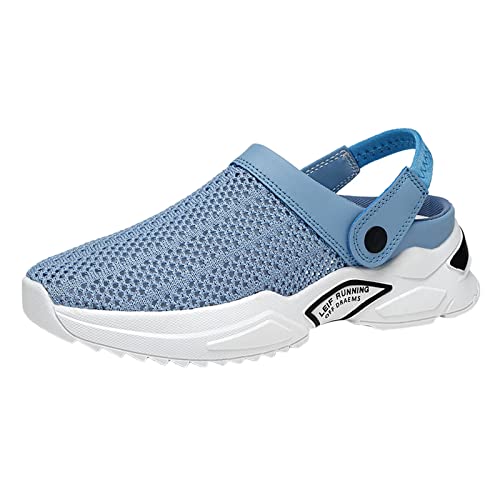 Zapatos de agua cómodos para nadar y caminar, diseño deportivo masculino azul