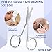 Noble Nip Nose Hair Scissor Premium Japanese Stainless Steel Beauty scissor Rounded Tip Safety Blade Small scissor for Grooming Eyebrow Eyelash & Mustache scissor for Men Women and Kids.
