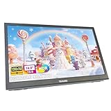 PJGCWB 14' Portable Monitor1366*768 HD USB-C HDMI Second External Monitor for Laptop,PC,Mac Phone,PS,Xbox,Swich,IPS Ultra-Thin Zero Frame Gaming Display
