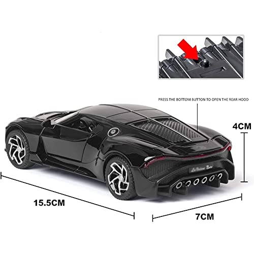 Image of DEUSON ECOM 1:32 Die Cast Metal Toy Car B Voitor Model Car Light Sound Pull Back,Multi