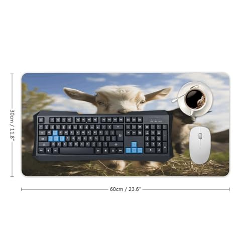 Cute Goat1 Desk Pad con base de goma miniatura 2