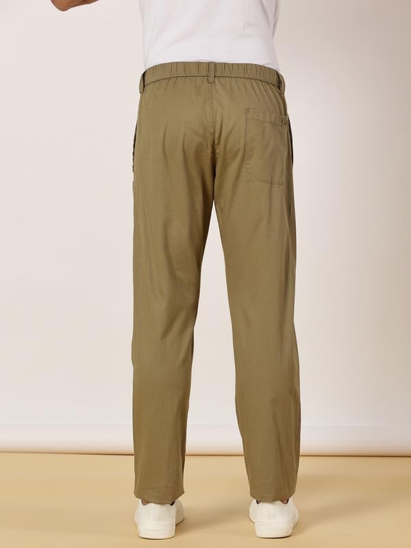Image of BEEVEE Solid Lounge Wear Bottoms for Men