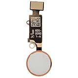 Replacement for fits JC Home Button Vers 6 NoBluetooth NoJumper for Apple iPhones7/SE White Rose Gold