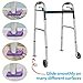 Bundle: Top Glides Flexfit Universal Ski Glides with GlidePads (Purple)