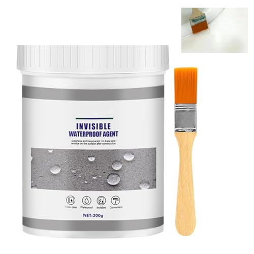 300g Agente Invisible a Prueba De Agua Sellador Aislante Impermeable Reparación De Fugas Adhesivo Impermeable Revestimiento Transparente Impermeable, Adecuado Para Uniones Grietas Y Filtraciones