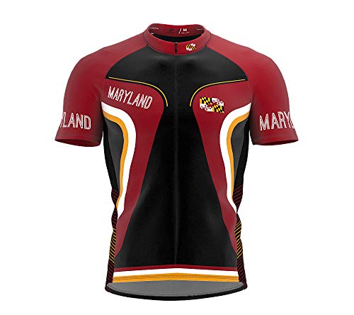 ScudoPro Maryland Bike Short Sleeve Cycling Jersey for Men - Size M Multicolored
