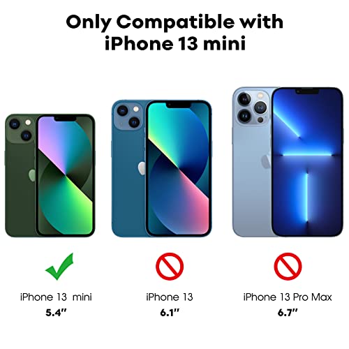 Image of JETech Privacy Screen Protector for iPhone 13 mini 5.4-Inch with Camera Lens Protector, Anti-Spy Tempered Glass Film, Easy Installation Tool, 2-Pack Each