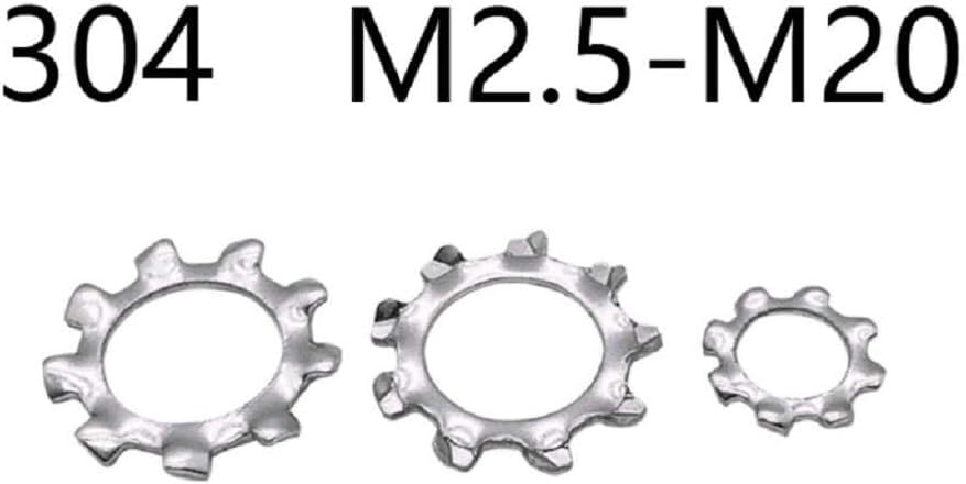 Waschmaschinen große flache Waschmaschine Set ， Äußere Mehrmuster-Unterlegscheibe aus Edelstahl 304, äußere Muster-Unterlegscheibe, Sicherungsscheibe(1 Unit,M24)