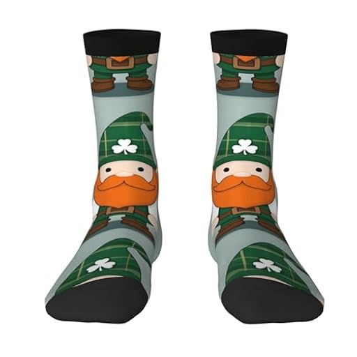 EVSvcxz Calcetines deportivos casuales con estampado de gnomos del día de San Patricio para hombres y mujeres, calcetines deportivos casuales para exteriores, 2 Negro-1, Altoa única | Ya disponible en tu tienda friki favorita! En mundofriki.es! EVSvcxz Calcetines deportivos casuales con estampado de gnomos del día de San Patricio para hombres y mujeres, calcetines deportivos casuales para exteriores, 2 Negro-1, Altoa única | Ya disponible en tu tienda friki favorita! En mundofriki.es!