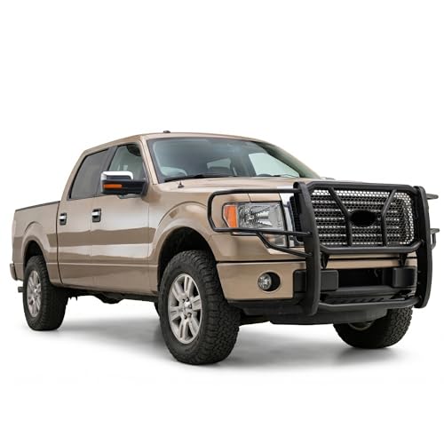 Image of BLACK HORSE RU-FOF109-B Black Rugged Grille Guard