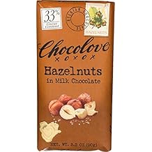 Chocolove Hazelnut Milk Chocolate Bar, 3.2 OZ