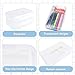 Clear Large Pencil Case Hard Plastic Pencil Box Office Supplies Storage Container Organizer Boxes for Girls Boys Big Capacity 1 Pack for Journaling Stationery Sticker Craft Hobby Art Supplies Medium