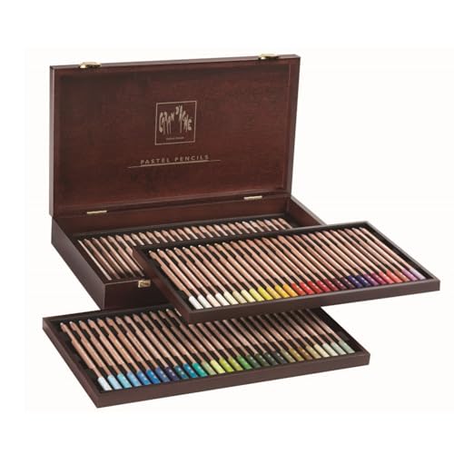 Caran D'ache Set of 84 Pastel Pencils In A Wood Box (788.484)