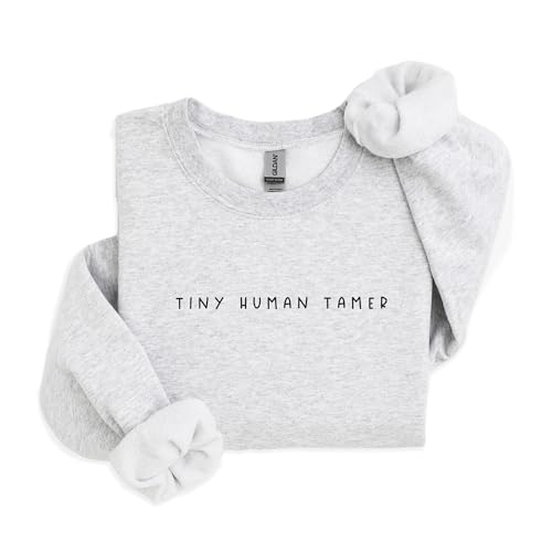 Tiny Human Tamer Sweatshirt, Daycare Teacher Gift, Day Care Provider Pullover, Preschool Teacher, Minimalist Aesthetic, Unisex Crewneck Sweater2