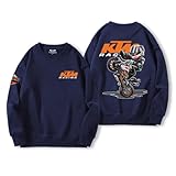 KTM Tech3 チームオートバイ愛好家ラウンドネックスウェットシャツ男性と女性のサイクリングジャージ長袖トップジャケット作業服