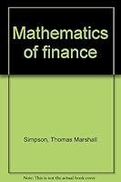 Mathematics of finance B0007GW1VS Book Cover